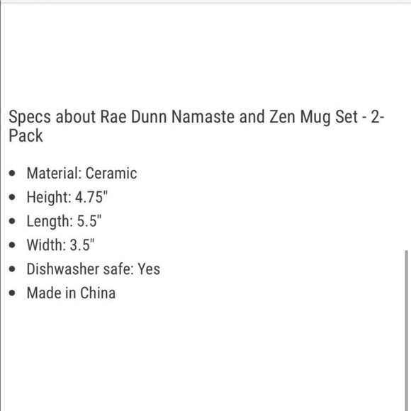 NWT Rae Dunn Mugs - Picture 3 of 8